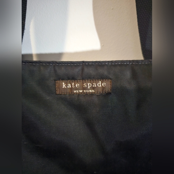 Kate Spade New York Classic Y2K nylon black tote, some wear, nostalgia - Picture 2 of 6
